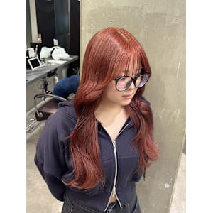 miu＆有野ひかり ブリーチありカシスオレンジカラー - miu by KENJE【ミューバイケンジ】掲載中