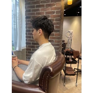 ツーブロックショート