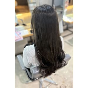 オリーブグレージュ/暗髪