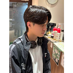 韓国風カルマパーマ　メンズ韓国ヘア　メンズカット　表参道原宿