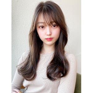 後れ毛が可愛い顔周りハイレイヤーロングチェリーブラウン  - AFLOAT/L 錦糸町【アフロートエル】【アフロートエル キンシチョウ】掲載中