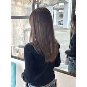 バレイヤージュ　グレー