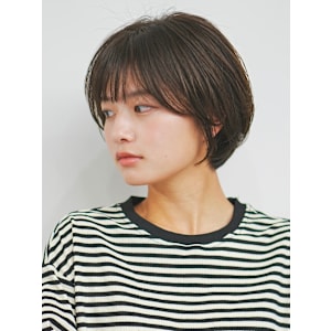 前下がりショート・ボブ/絶壁解消/前髪あり/40代/30代