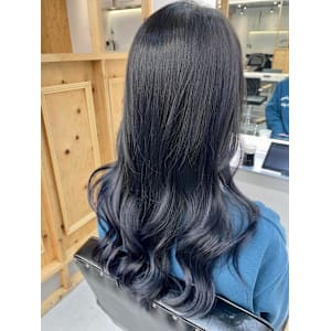 ブリーチなし/ダブルカラー/ネイビーカラー/ブルージュ