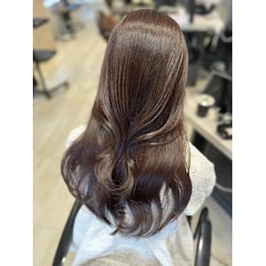 Mako チョコレートブラウン ブリーチなし 透明感カラー