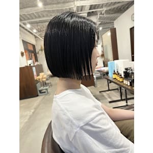 ワンレンボブ＊シンプルストレート - AOZORA HAIR kaminoura【アオゾラ ヘアー カミノウラ】掲載中