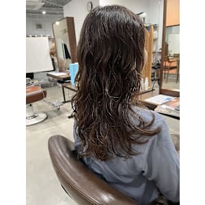 ロングラフウェーブ＊無造作パーマ