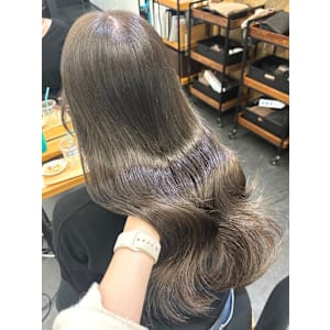 【髪質改善】オリーブグレージュ/艶髪/透明感/トリートメント