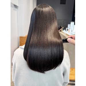 ロング韓国ヘア美髪おくれ毛顔周りレイヤー_ba545461