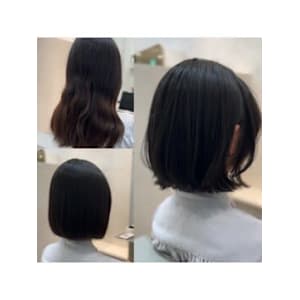 ミディアムから  乾かすだけのシンプルなボブ