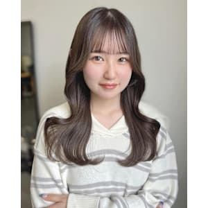 【髪質改善】ミルクグレージュ/透明感カラー/ブリーチなし