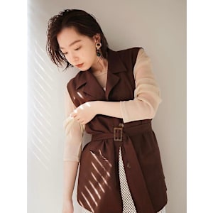 ウェットボブ×ベージュカラー