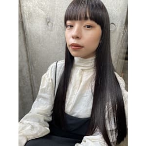 ワイドバング×ストレート