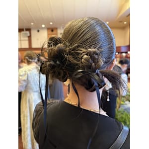 ヘアセット×ツインカチモリ