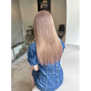 夏髪ハイトーンミルクティーベージュ