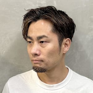 ツーブロック×ツイストパーマ