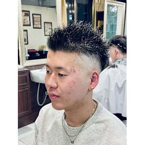 【20代 男性】ロンドンスパイキーフェード（大宮/バーバー）