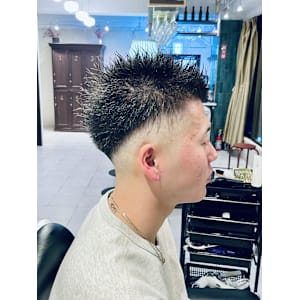 【20代 男性】ロンドンスパイキーフェード（大宮/バーバー）