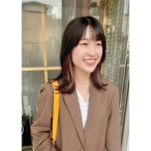 インナーカラー/ミディアムヘア