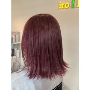 ブリーチカラー　ピンクカラー