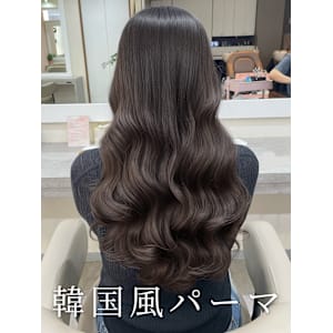 韓国風パーマ/コテ巻き風パーマ/デジタルパーマレイヤーカット