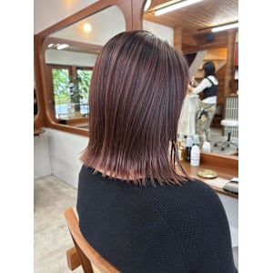 バレイヤージュ風カラー