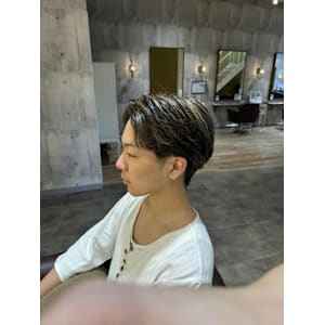 『メンズ』白髪ぼかしハイライト