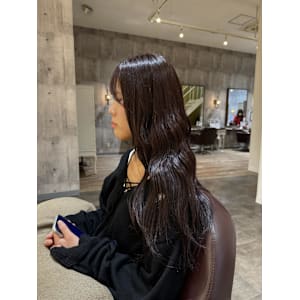 『ブリーチなしダブルカラー』艶カラー