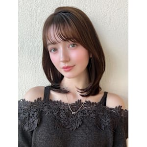 耳かけショートボブ似合わせカット30代40代チェリーブラウン - AFLOAT/L 錦糸町【アフロートエル】【アフロートエル キンシチョウ】掲載中