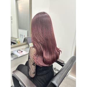 ブリーチなしラベンダーピンク