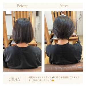 お客様髪質改善データ1820（ショートデザイン）