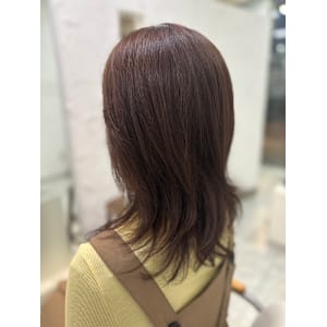 ナチュラルブラウン×レイヤーカット