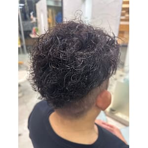 メンズツイストパーマ×フェード