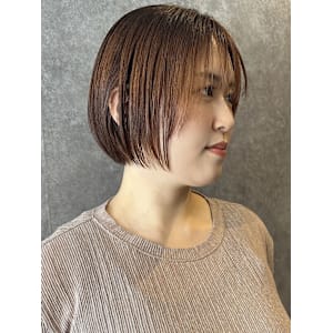 ボブ×酸性縮毛矯正