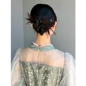 結婚式アレンジ お団子 カチモリ タイトアレンジ お呼ばれ