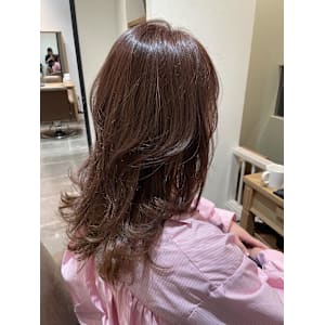 ふんわり柔らかピンクベージュ