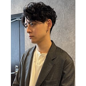 ハンサムショート×ニュアンスパーマ