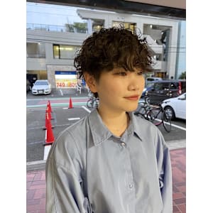 【ハクラ】マッシュパーマ ショートマッシュ