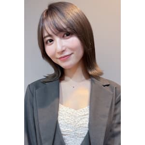 外ハネ　オーガニックカラー　髪質改善