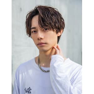 【小久保style】メンズカットツーブロックツイストウルフ