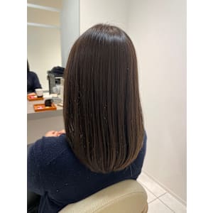 ミディアム×グレージュ