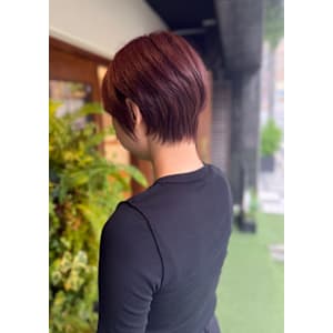 初夏の陽ざしに映えるピンクブラウン