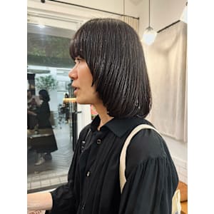 マッシュラインボブスタイル