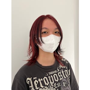 レイヤーカット＋コントラストカラー