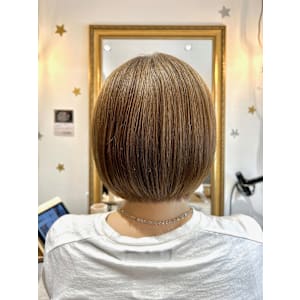 ボブ×縮毛矯正