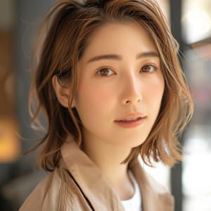 ボブウルフ　柔らかベージュ - N+lita 近鉄八尾【エヌプラスリタ キンテツヤオ】【エヌプラスリタ キンテツヤオ】掲載中