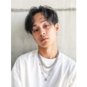 メンズ/センターパート/韓国ヘア/ニュアンスパーマ