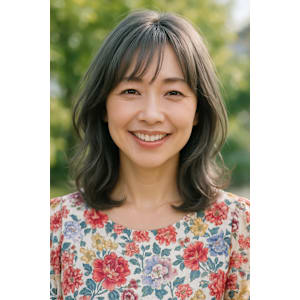 30代40代フェミニンミディアムレイヤー