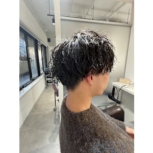 緩めツイストスパイラル/爽やかマッシュ/ニュアンスパーマ