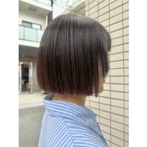 ボブカット☆乾かすだけでまとまるボブカット×ストレートパーマ